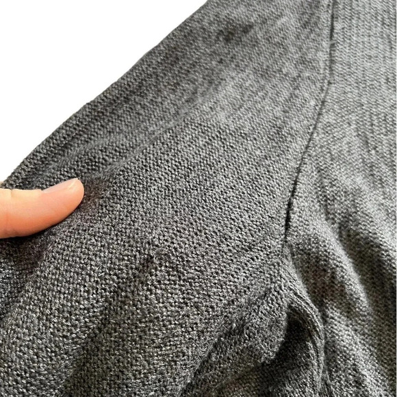 Nic + Zoe Gray Open Front Waterfall Cardigan L - Picture 3 of 5